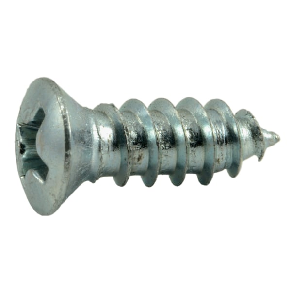 Midwest Fastener Sheet Metal Screw, #8 x 1/2 in, Zinc Plated Steel Oval Head Phillips Drive, 60 PK 62035 - main